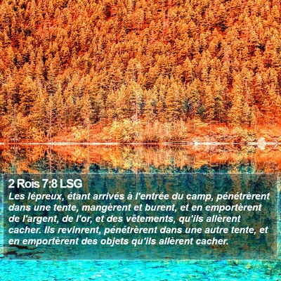2 Rois 7:8 LSG Bible Verse Image