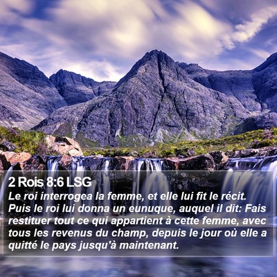 2 Rois 8:6 LSG Bible Verse Image