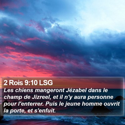 2 Rois 9:10 LSG Bible Verse Image