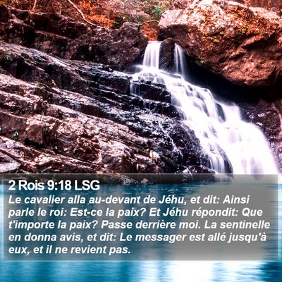 2 Rois 9:18 LSG Bible Verse Image