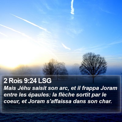 2 Rois 9:24 LSG Bible Verse Image