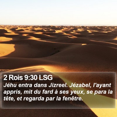 2 Rois 9:30 LSG Bible Verse Image