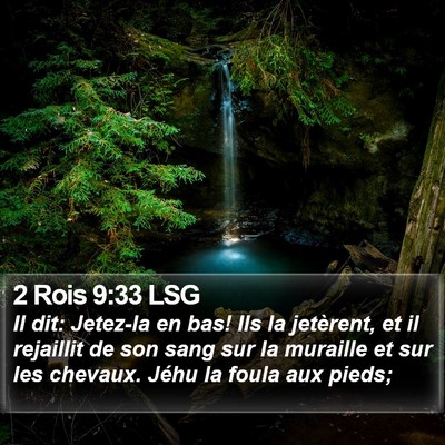 2 Rois 9:33 LSG Bible Verse Image