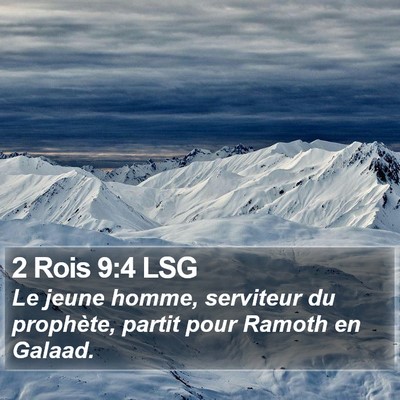 2 Rois 9:4 LSG Bible Verse Image