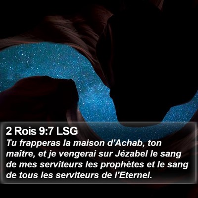 2 Rois 9:7 LSG Bible Verse Image