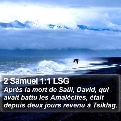 2 Samuel 1:1 LSG Bible Verse Image