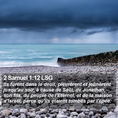2 Samuel 1:12 LSG Bible Verse Image