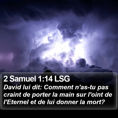 2 Samuel 1:14 LSG Bible Verse Image