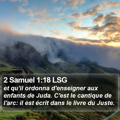 2 Samuel 1:18 LSG Bible Verse Image