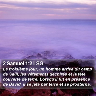 2 Samuel 1:2 LSG Bible Verse Image