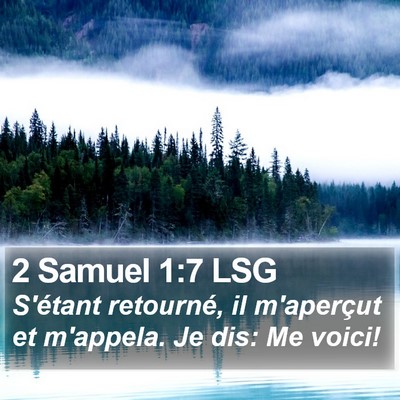 2 Samuel 1:7 LSG Bible Verse Image