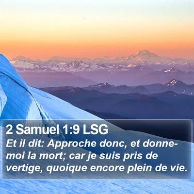 2 Samuel 1:9 LSG Bible Verse Image