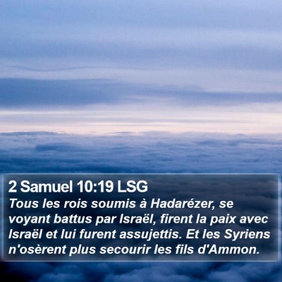 2 Samuel 10:19 LSG Bible Verse Image