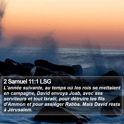 2 Samuel 11:1 LSG Bible Verse Image