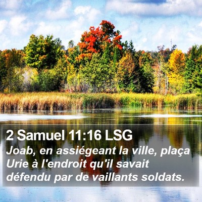 2 Samuel 11:16 LSG Bible Verse Image