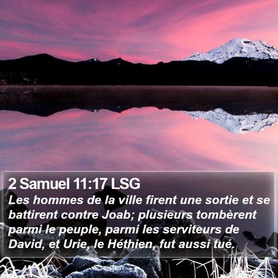 2 Samuel 11:17 LSG Bible Verse Image