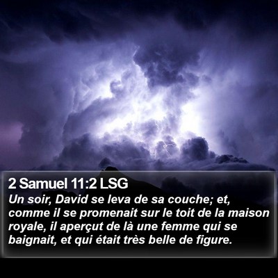 2 Samuel 11:2 LSG Bible Verse Image