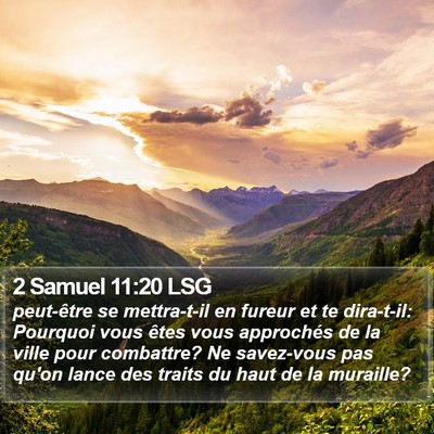 2 Samuel 11:20 LSG Bible Verse Image