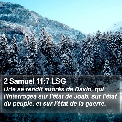 2 Samuel 11:7 LSG Bible Verse Image