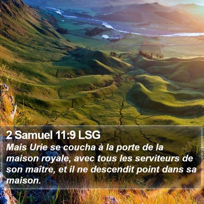 2 Samuel 11:9 LSG Bible Verse Image
