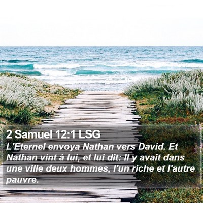 2 Samuel 12:1 LSG Bible Verse Image