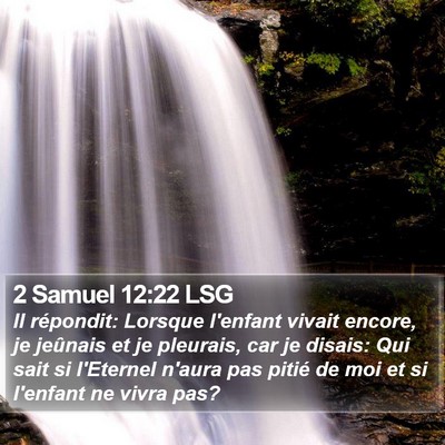 2 Samuel 12:22 LSG Bible Verse Image