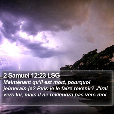 2 Samuel 12:23 LSG Bible Verse Image