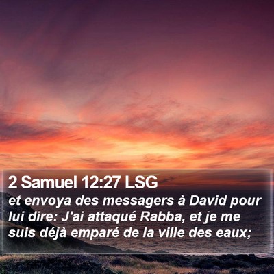 2 Samuel 12:27 LSG Bible Verse Image