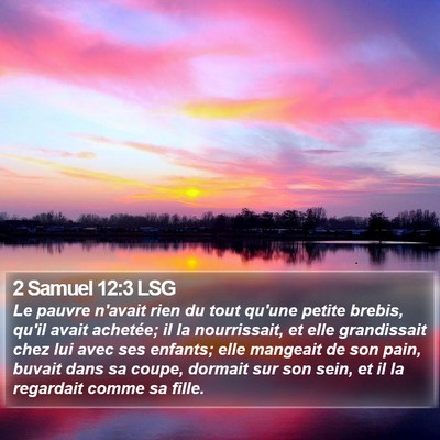 2 Samuel 12:3 LSG Bible Verse Image