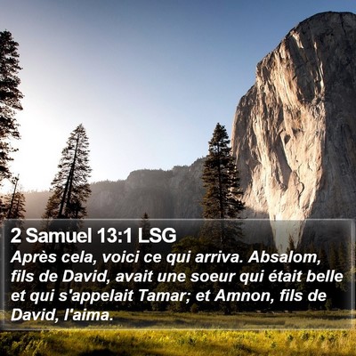 2 Samuel 13:1 LSG Bible Verse Image