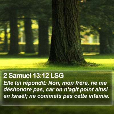 2 Samuel 13:12 LSG Bible Verse Image