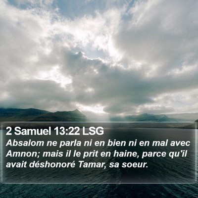 2 Samuel 13:22 LSG Bible Verse Image