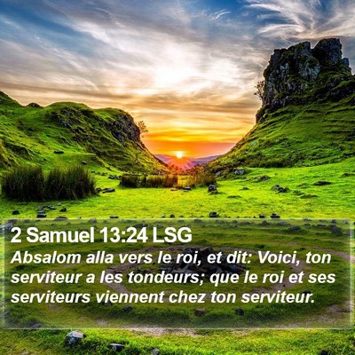 2 Samuel 13:24 LSG Bible Verse Image