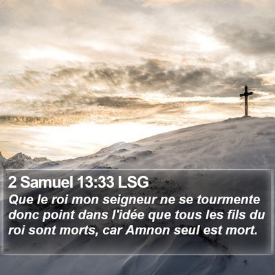 2 Samuel 13:33 LSG Bible Verse Image
