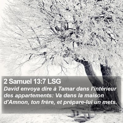 2 Samuel 13:7 LSG Bible Verse Image