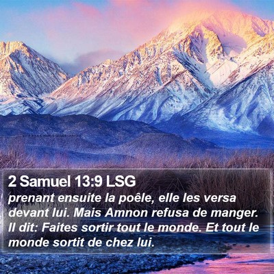 2 Samuel 13:9 LSG Bible Verse Image