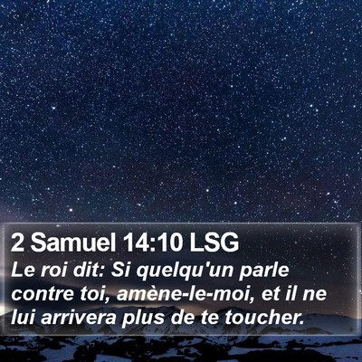 2 Samuel 14:10 LSG Bible Verse Image