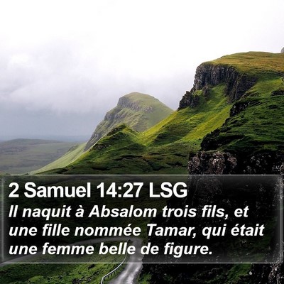 2 Samuel 14:27 LSG Bible Verse Image
