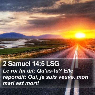 2 Samuel 14:5 LSG Bible Verse Image