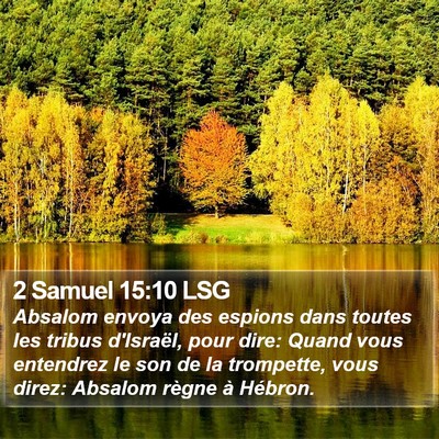 2 Samuel 15:10 LSG Bible Verse Image