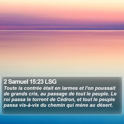2 Samuel 15:23 LSG Bible Verse Image
