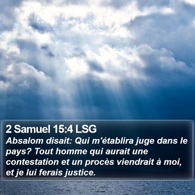 2 Samuel 15:4 LSG Bible Verse Image