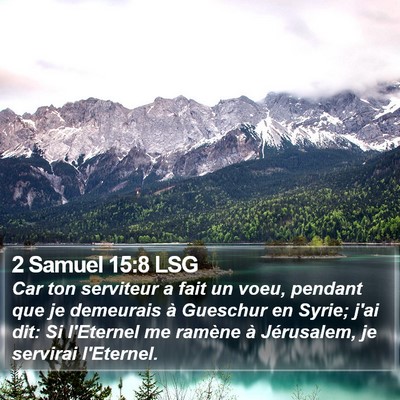 2 Samuel 15:8 LSG Bible Verse Image