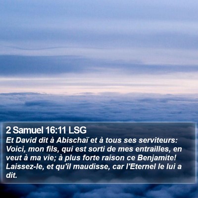 2 Samuel 16:11 LSG Bible Verse Image
