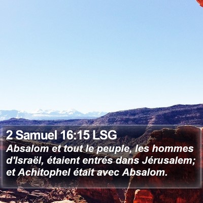 2 Samuel 16:15 LSG Bible Verse Image