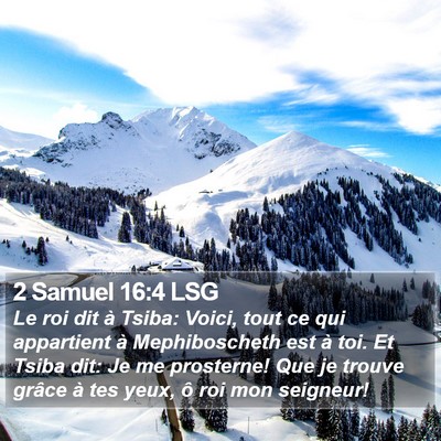2 Samuel 16:4 LSG Bible Verse Image