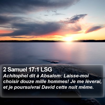 2 Samuel 17:1 LSG Bible Verse Image