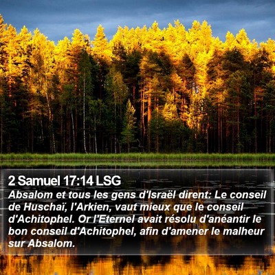 2 Samuel 17:14 LSG Bible Verse Image