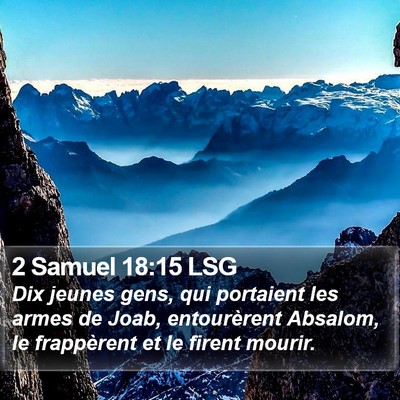 2 Samuel 18:15 LSG Bible Verse Image