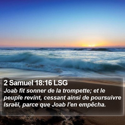 2 Samuel 18:16 LSG Bible Verse Image